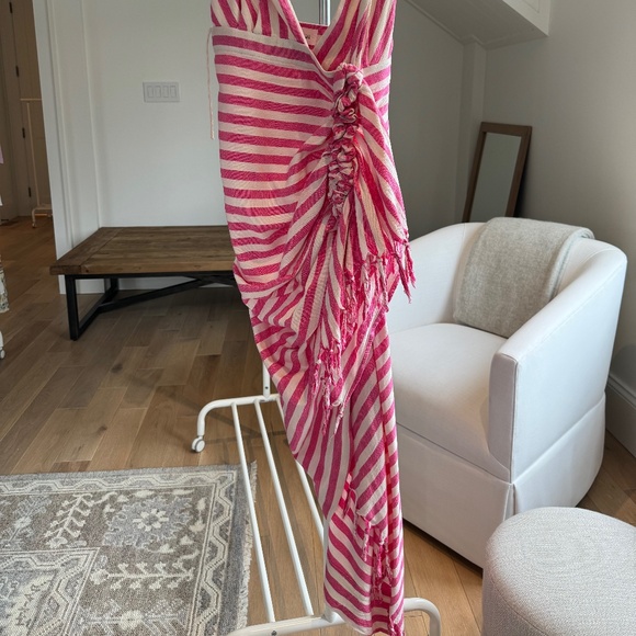 Just Bee Queen - Tulum dress pink stripes - Picture 2 of 5